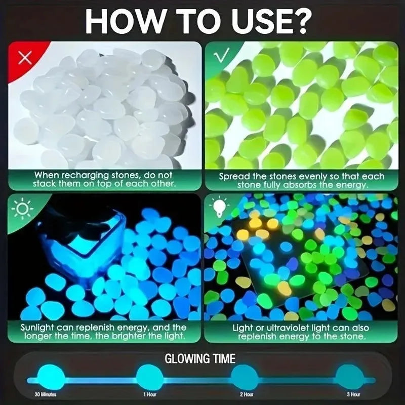 Świecące Kamienie Ogrodowe GlowStones